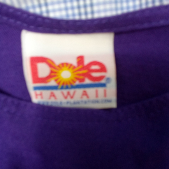 Purple Dole S/S Pineapple Pullover Crew Neck Hawaii Shirt Tee XL - Picture 6 of 6